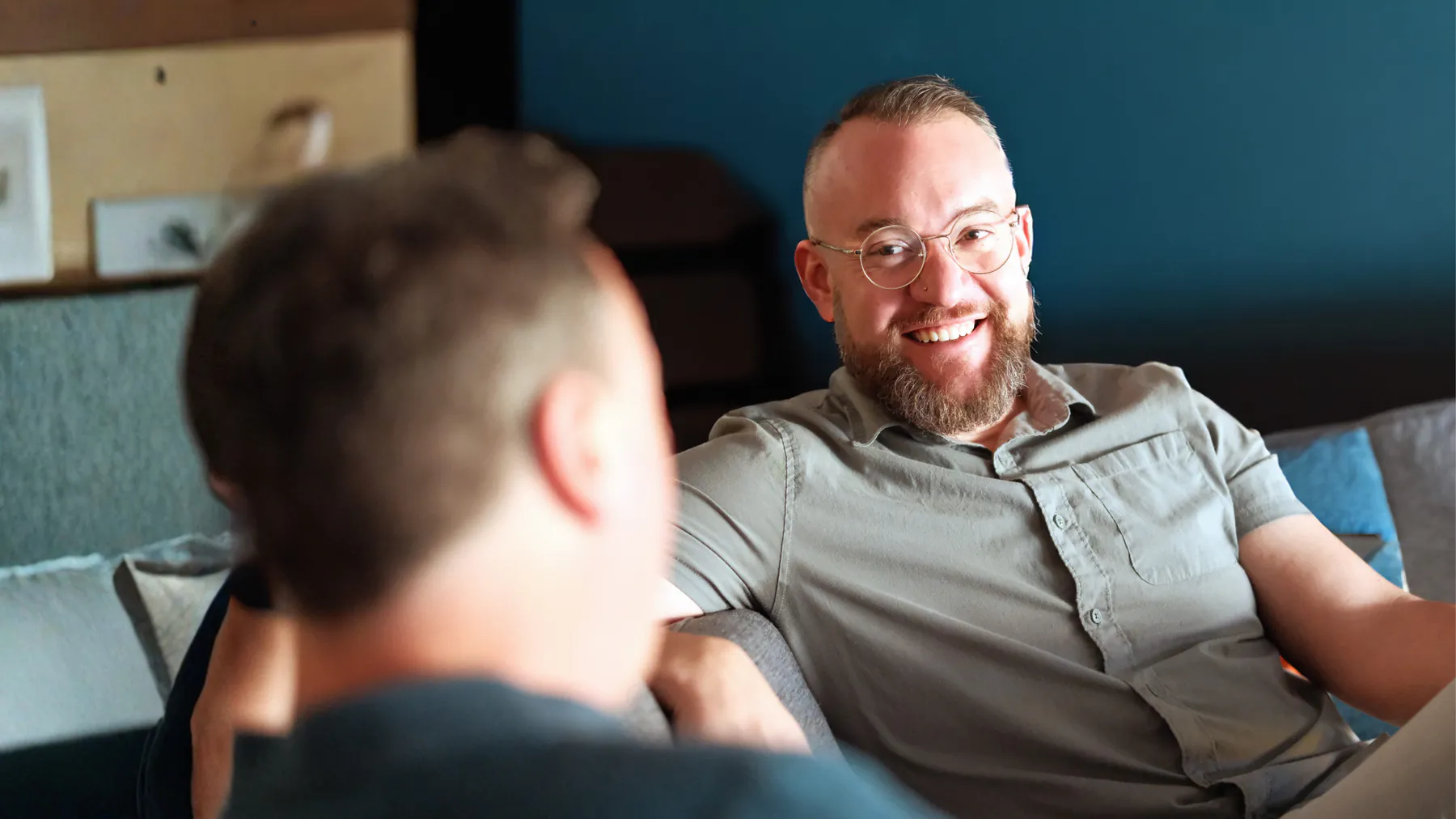 Sage Dutra in a working session with a client